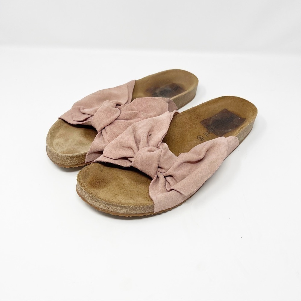 Jeffrey Campbell Bow Tie‎ Slides Pink Sz 40